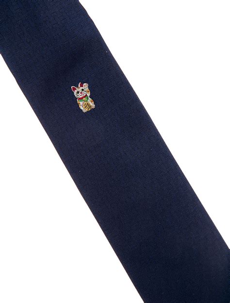 hermes lucky cat tie|Hermes ties for men.